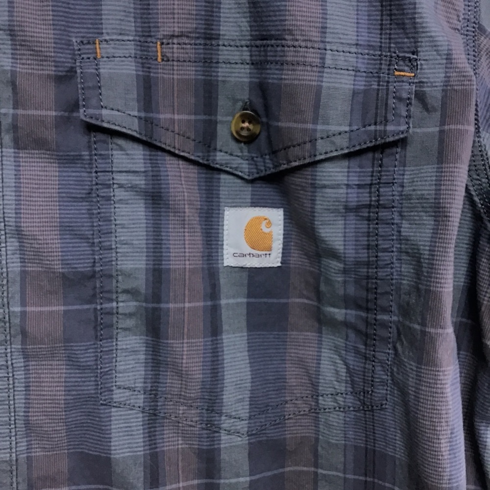 Carhartt Rugged Flex Regular Fit mens short sleeve button down casual shirt - Picture 5 of 10